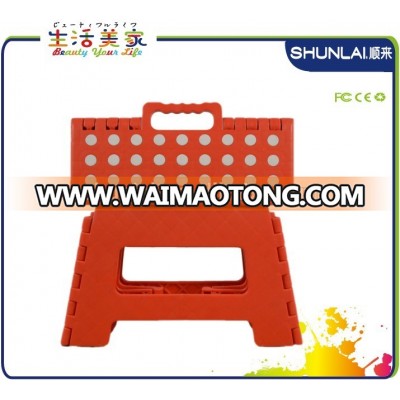 Plastic folding step stool ottoman stool